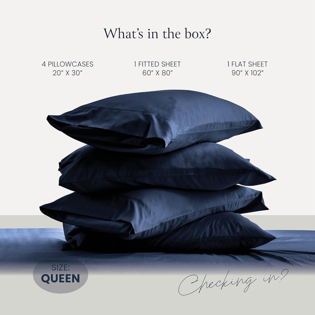 BELADOR Silky Soft Queen Sheet Set - Luxury 6 Piece Bed Sheets for Queen Size Bed, Secure-Fit Deep Pocket Sheets with Elastic, Breathable Hotel Sheets and Pillowcase Set, Wrinkle Free Oeko-TEX Sheets